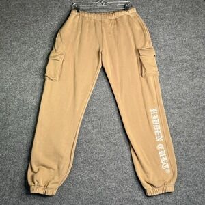 Hidden Cult Cargo Sweatpants Unisex Small Heavyweight Brown Sweden PRC